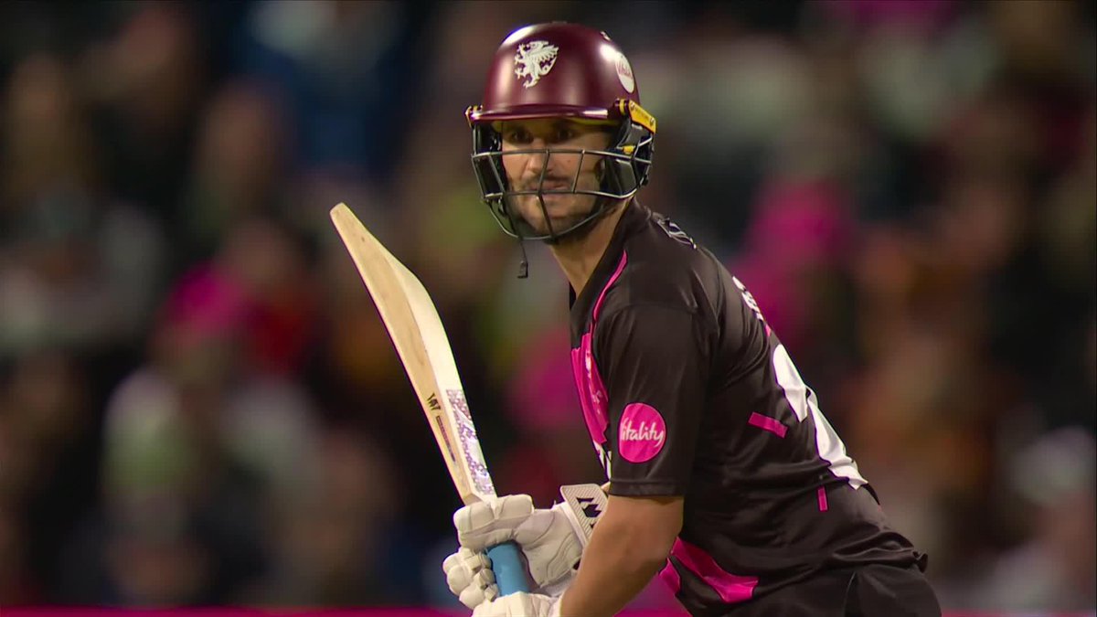 This angle of Lewis Gregory's winning six 😳 Drink it in, Somerset fans 🤩