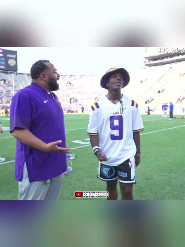 Speed: "I was a five star." LSU coach: "You a five star post football." LSU’s coach had to humble Speed 😂 (via Speed⭐️)