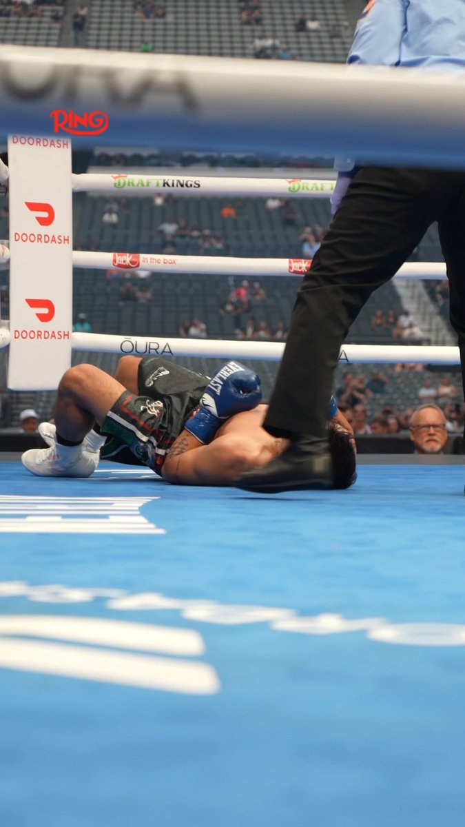 Ring ambassador Reito Tsutsumi scores a big knockout on the big stage 🔥 #CaneloCrawford live on Netflix l #RiyadhSeasonCard | موسم الرياض | Riyadh Season 🥊