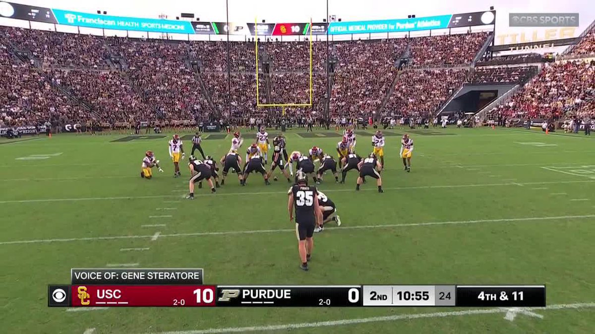 Kick is good! Purdue Football is on the board.