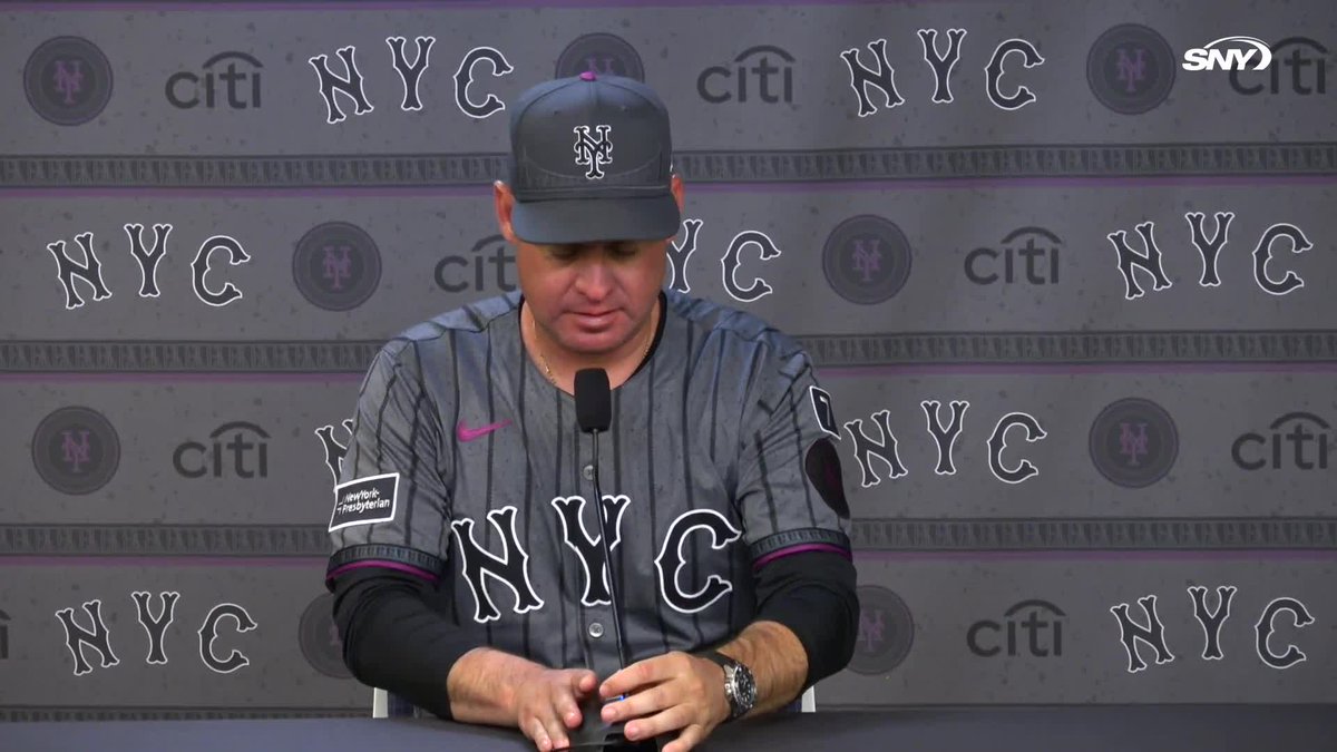 "It's not easy right now, especially when you're not able to finish the job in a game you felt like you had it and then before you know it, you're behind." Carlos Mendoza was asked about how hard it is for the Mets to keep a positive outlook as the losses pile up: