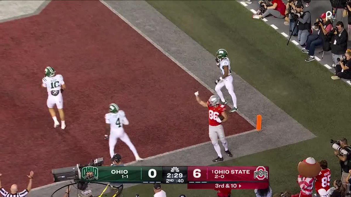 Max Klare's first touchdown as a Buckeye couldn't have come at a better time 👀