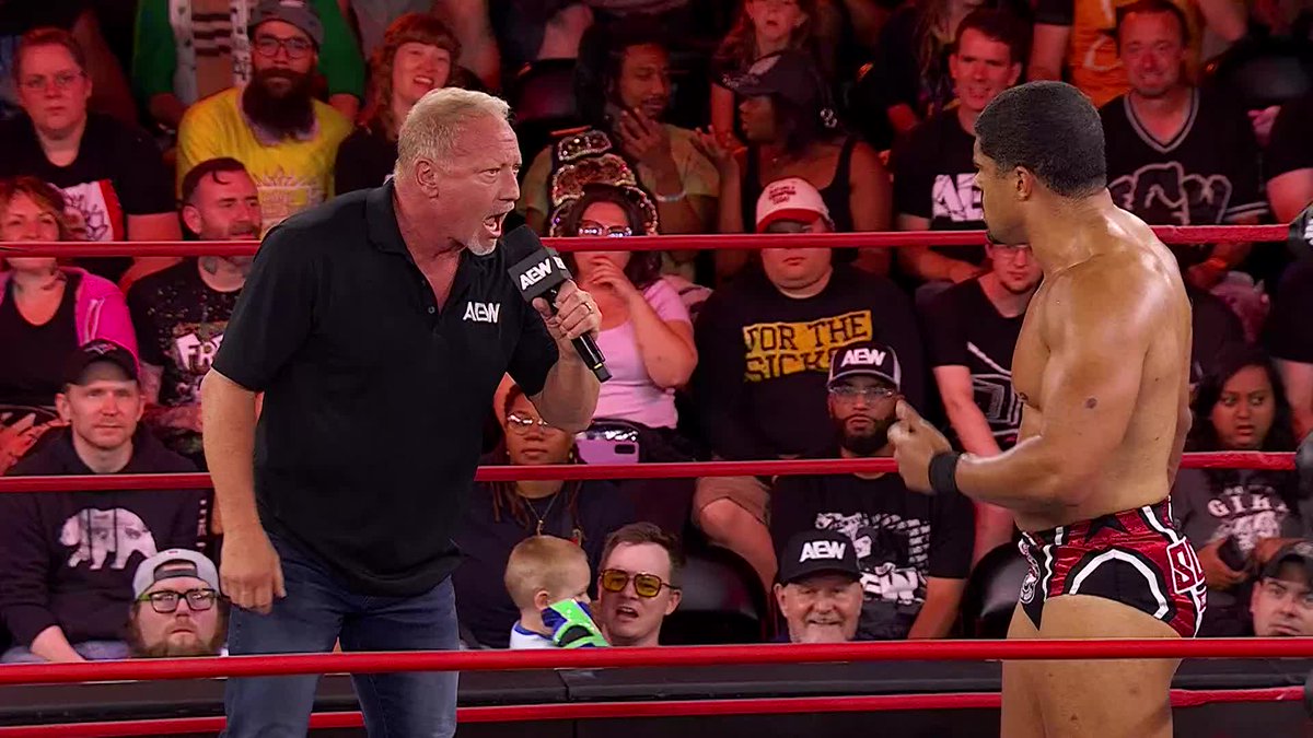 Jerry Lynn is trying to be the mediator for Anthony Bowens and Max Caster?? #AEWCollision