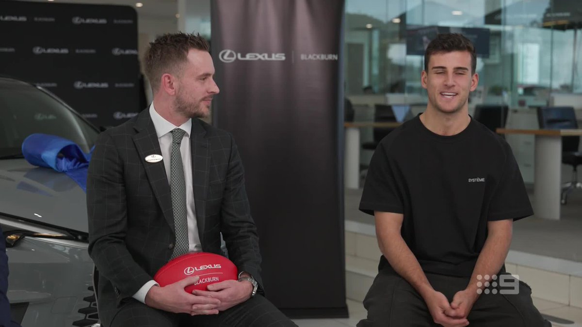 Nick Daicos receives the keys to his brand new Lexus LBX for winning the Lou Richards Medal 🔑 #9AFLSFS | Lexus of Blackburn