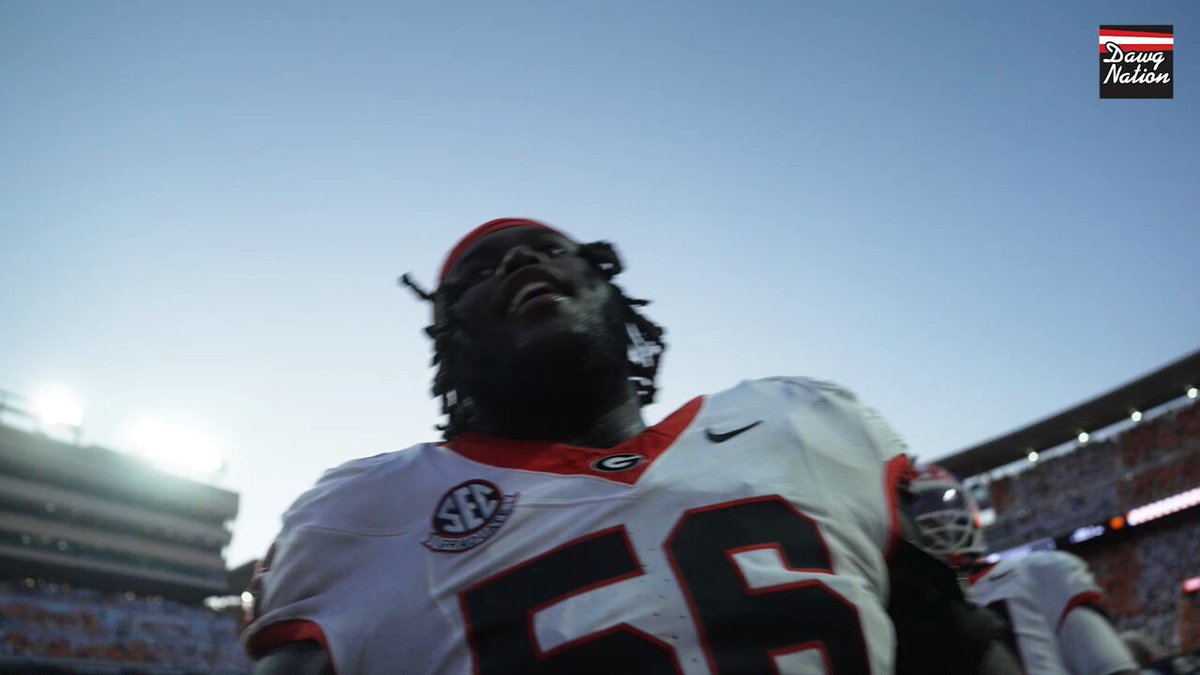You can tell how much this win meant to the boys. #GoDawgs