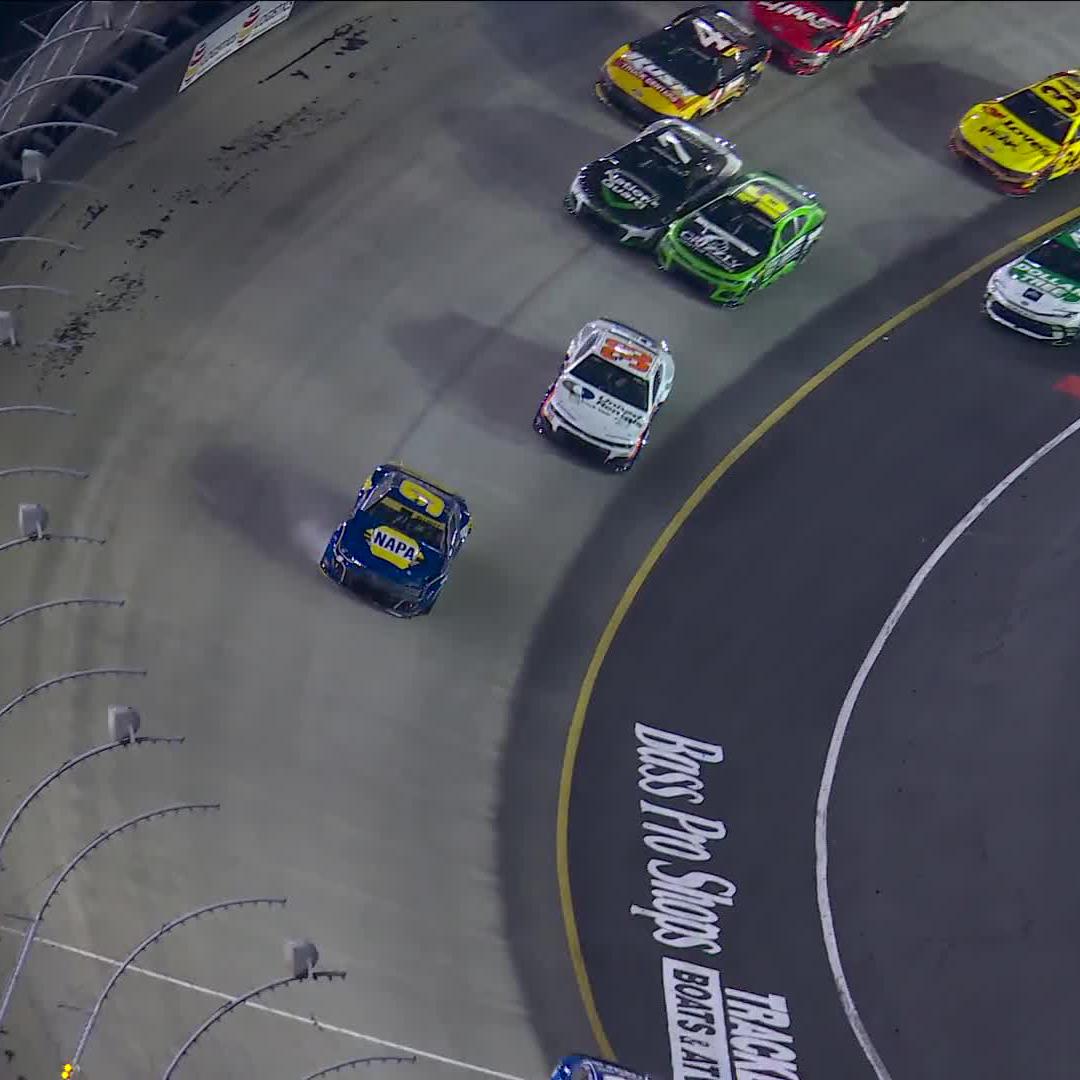 Big trouble for Chase Elliott! There's major damage on the No. 9! #NASCARPlayoffs
