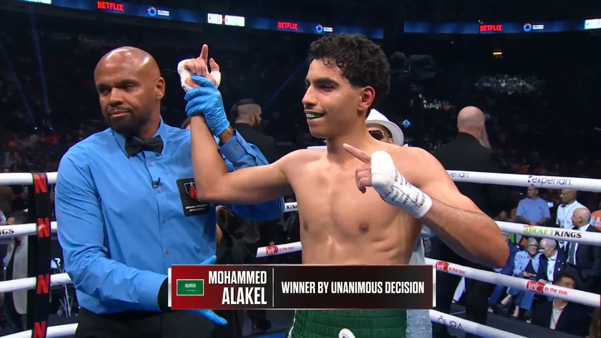 𝘼𝙉𝘿 𝙎𝙏𝙄𝙇𝙇𝙇𝙇𝙇𝙇𝙇𝙇𝙇𝙇𝙇𝙇 البطل السعودي 🇸🇦 محمد العقل ينتصر على ترافيس كروفورد بقرار بالاجماع بعد نزال امتد الى ١٠ جولات #CaneloCrawford