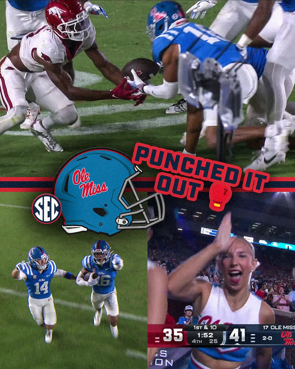 A CLUTCH TURNOVER TO LOCK UP THE WIN IN OXFORD! 🚨 Ole Miss Football x 📺 ESPN