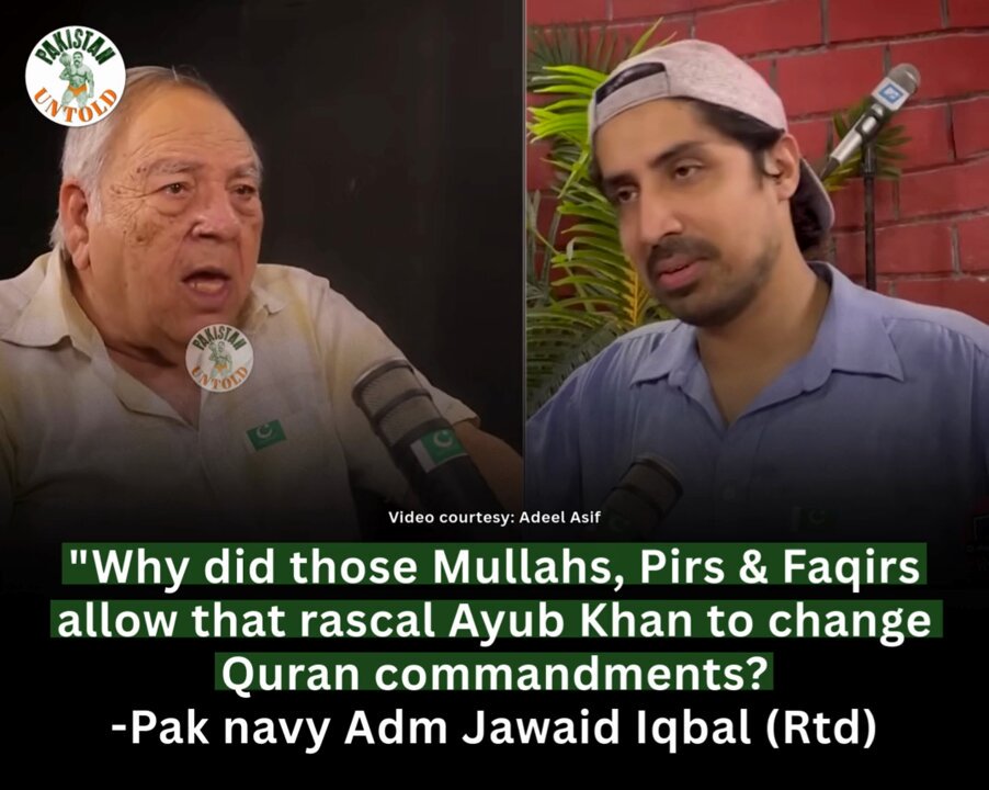 Pak Navy Admiral (R) calls Pak army chief (R) a Bh@dva (p!mp). Everything isn't right amongst the three services. PAF downed 40 Rafales, won the war but Pak army chief took credit, became Field Marshal. Now Pak Navy calls army Bh@dva. Interesting.