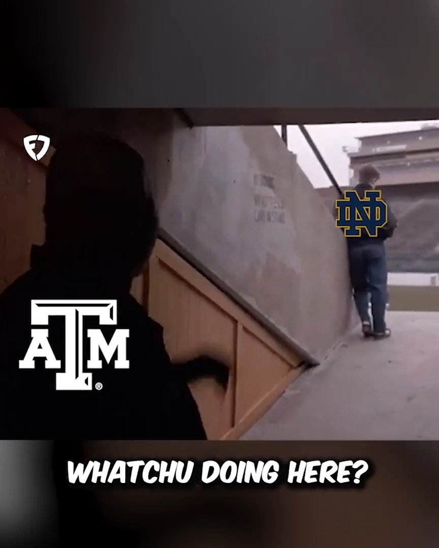 WE FOUND THE REAL ENDING TO RUDY 📽️ Notre Dame is 0-2. #GigEm | #GoIrish