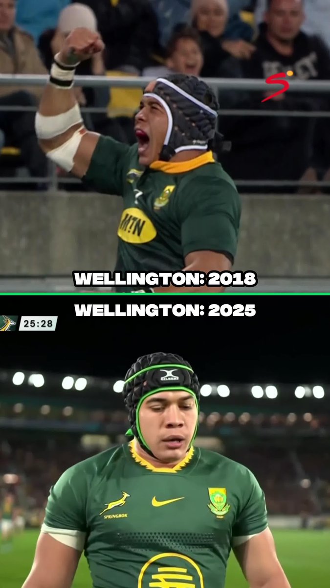 The intercept, the commentary, the moment 🤩 Seven years apart but Cheslin Kolbe with two identical tries at Sky Stadium in Wellington 👏 #SSRugby | #TheRugbyChampionship