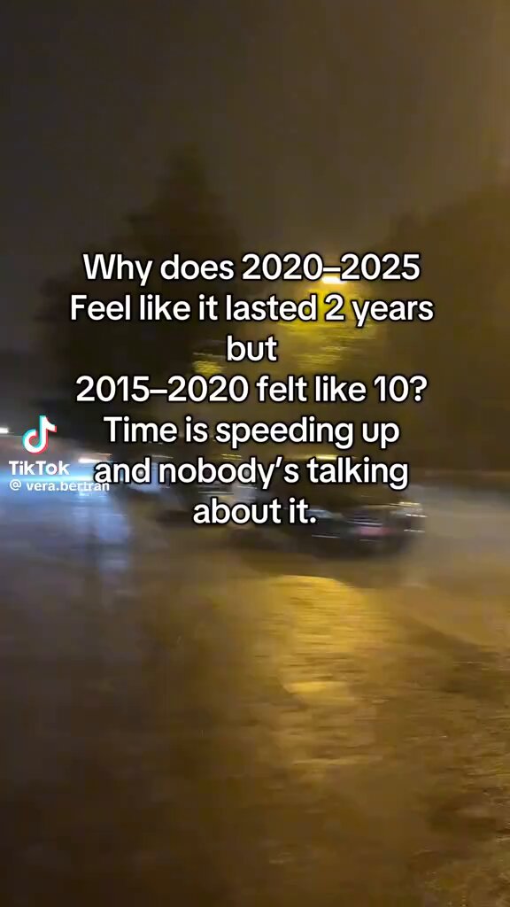 Is it just me, or is time moving faster lately? I can’t shake the feeling that something’s changed.