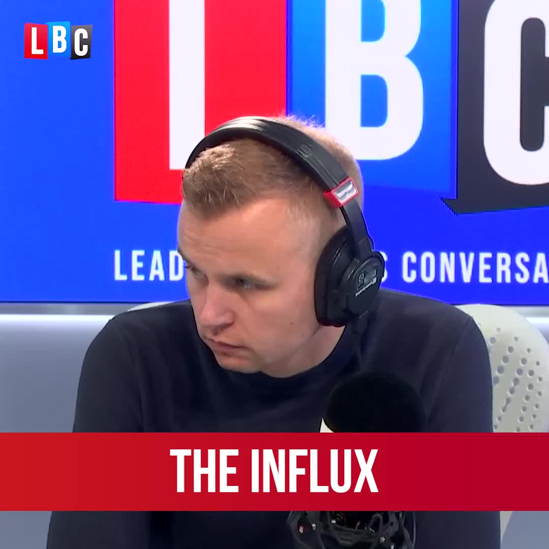 ‘So you’re saying immigrants can’t queue?’ James Hanson tries to get to the bottom of what caller James means by ‘our culture’.