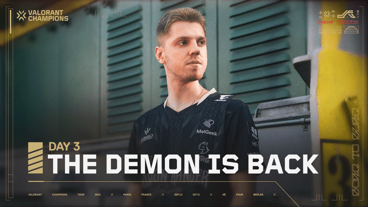 "To win Champs...it would mean everything to me." - Demon1 The 2023 World Champion makes his return to the #VALORANTChampions stage with Dragon Ranger Gaming on Day 3. After that, G2 VALORANT and Team Heretics begin a long awaited rematch. All at