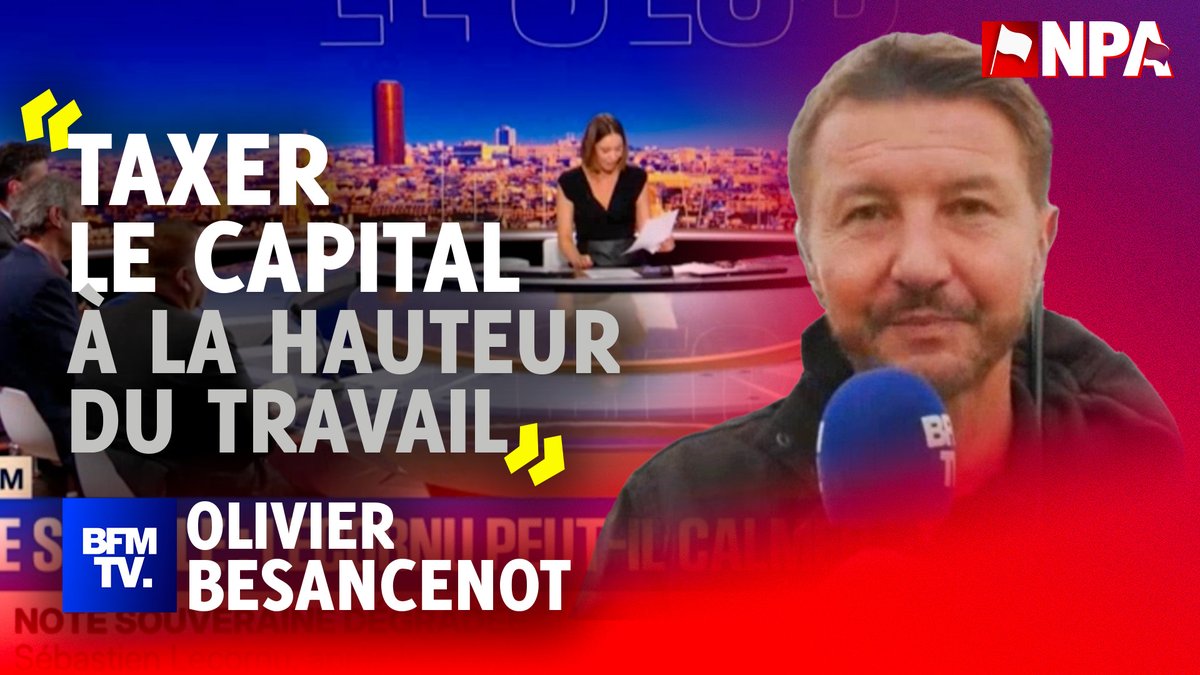 L'infime minorité qui détient les richesses est moins fiscalisée que la majorité de la population" Olivier Besancenot sur BFM Vidéo intégrale à retrouver sur notre chaîne YouTube.