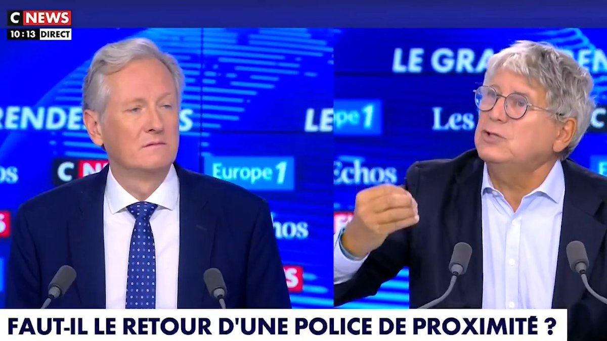 "Est-ce que vous pensez qu'il est normal que lors des contrôles d'identité, selon que vous soyez noir ou arabe, vous avez 20 fois plus de risques de vous faire contrôler, alors que 96% de ces contrôles ne donnent lieu à aucune suite ?" #LeGrandRDV CNEWS Europe 1
