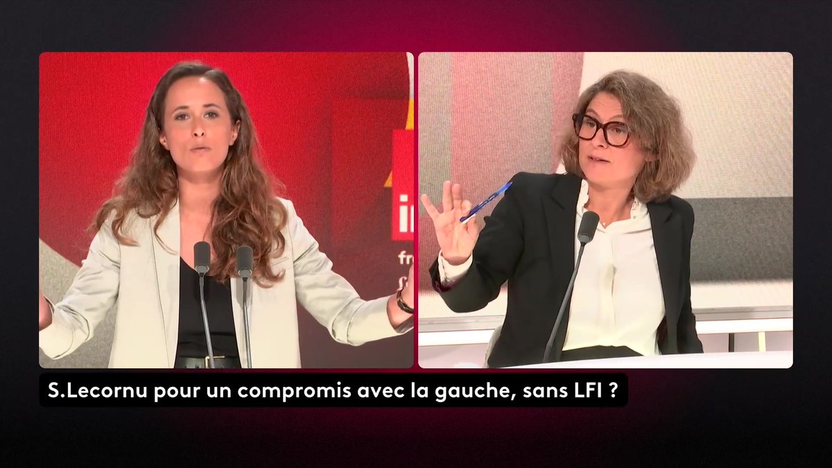"Nous n'irons pas à un rendez-vous avec Monsieur Lecornu, parce que nous savons que son budget sera austéritaire", affirme la députée LFI Clémence Guetté. "Tout ça est scandaleux, c'est le troisième Premier ministre illégitime nommé par Monsieur Macron !" #QuestionsPol