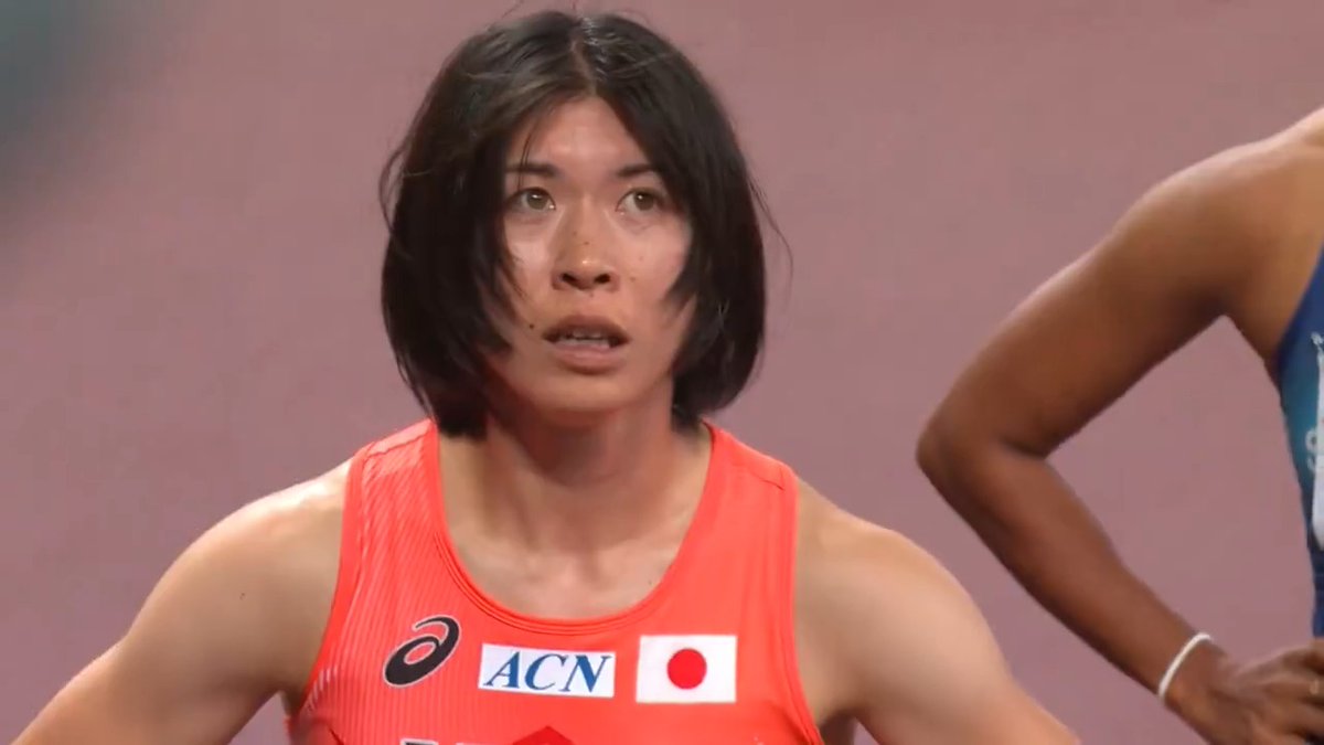【#東京世界陸上】 ✅女子400m 予選5組 混合4×400mリレーでは日本初の決勝進出👏 16年ぶりの女子400m代表🏃♀️ 🇯🇵#松本奈菜子 7位 52秒41 準決勝進出ならず。 📺TBS系 生中継