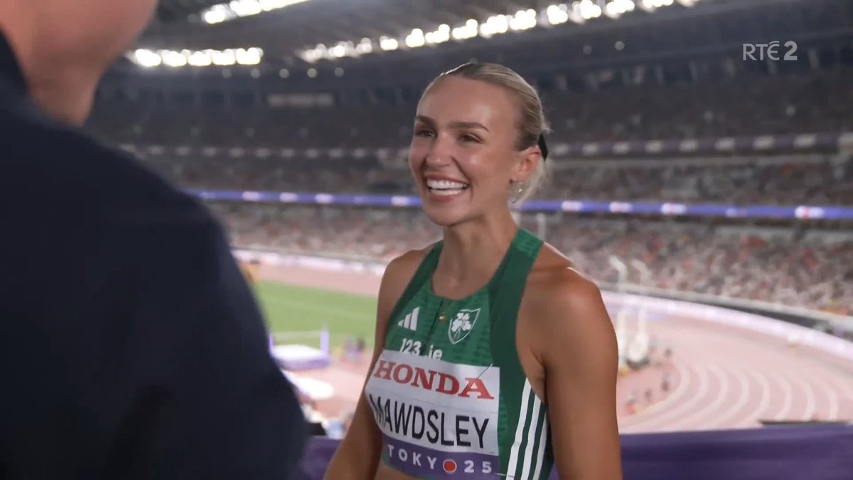 'I'm so happy - I'll go flat out for 200 and see what happens' An ecstatic Sharlene Mawdsley speaks to David Gillick after advancing in the 400m Coverage of the World Athletics Championships continues on RTÉ2 and RTÉ Player