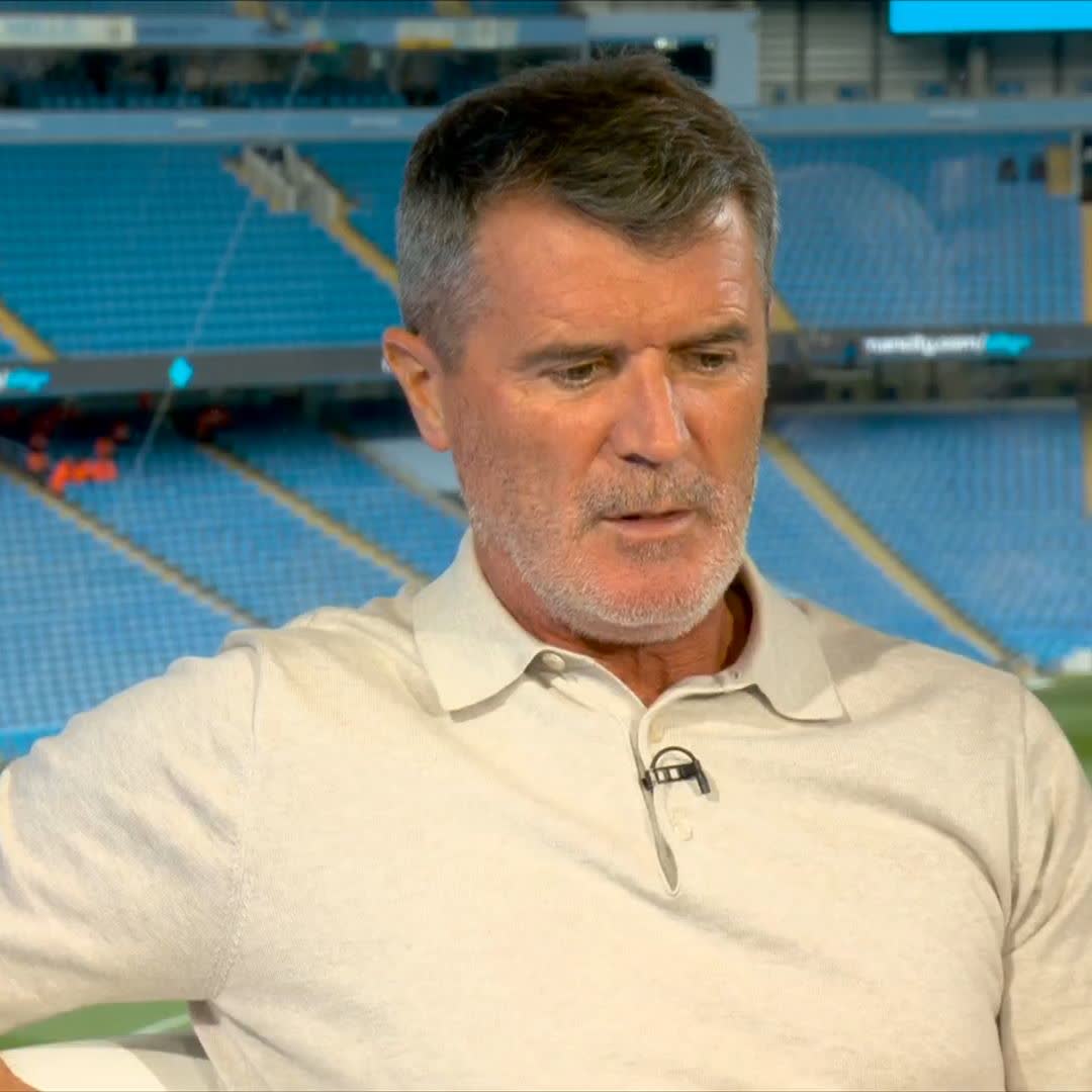 "Man Utd need to show it here!" Roy Keane says Man Utd have the attacking players to get at Man City today 🗣️