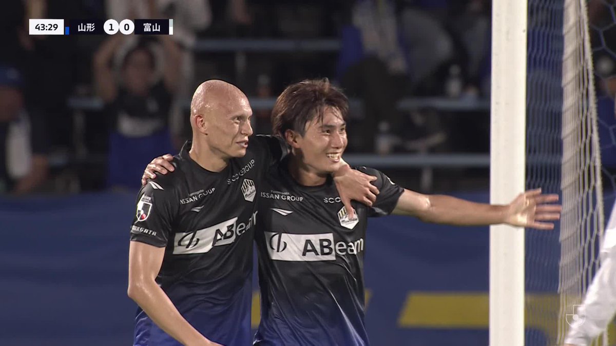 🎦 ゴール動画 🏆 明治安田J2リーグ 第29節 🆚 山形vs富山 🔢 2-0 ⌚️ 44分 ⚽️ 岡本 一真(山形) #Jリーグ