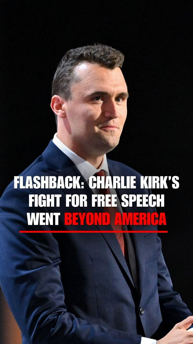 FLASHBACK: Charlie Kirk's fight for free speech made him an international influence — highlighted by a fiery U.K. speech last month, as thousands poured into London streets to rally in the wake of his death.