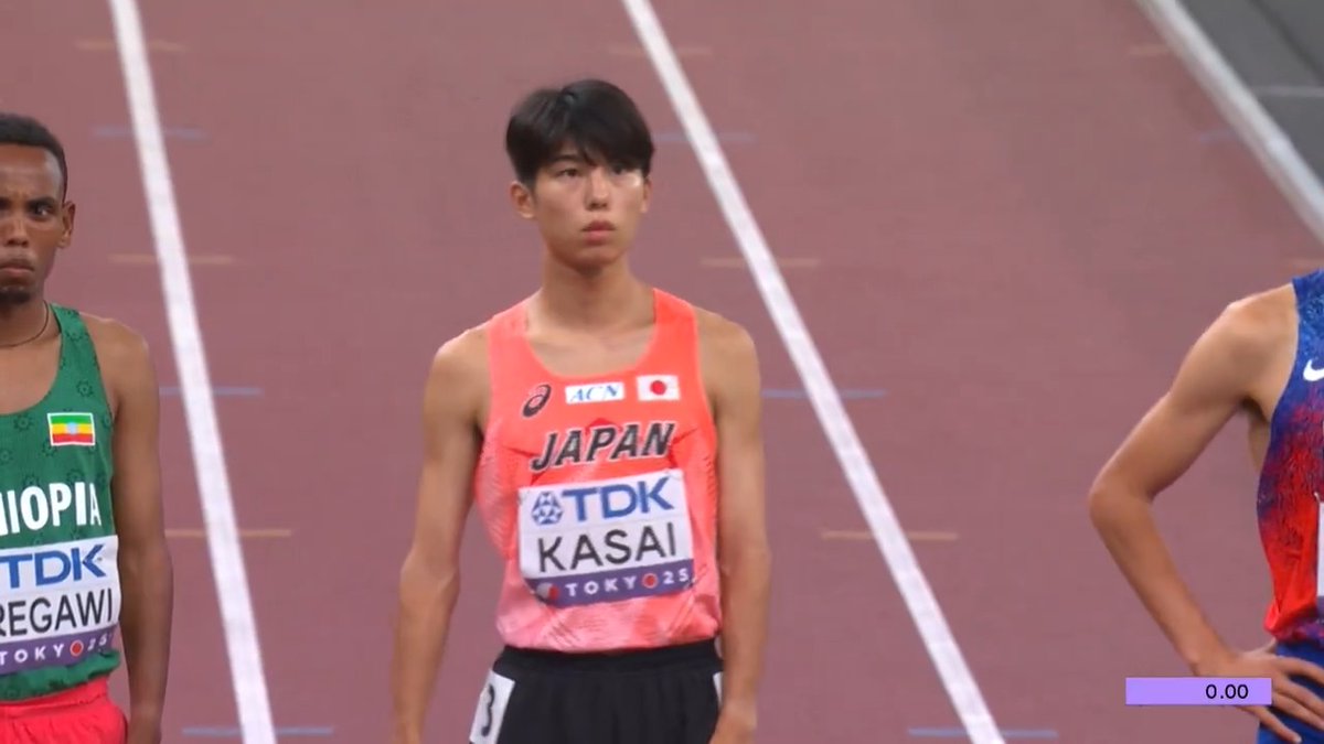 【#東京世界陸上】 ✅男子10000m 決勝 🥇🇫🇷#グレッシエ 28分55秒77(今季ベスト) 🥈🇪🇹#ケジェルチャ 28分55秒83 🥉🇸🇪#アルムグレン 28分56秒02 🇯🇵#鈴木芽吹 20位 29分33秒37 🇯🇵#葛西潤 22位 29分41秒84 📺TBS系列 生中継