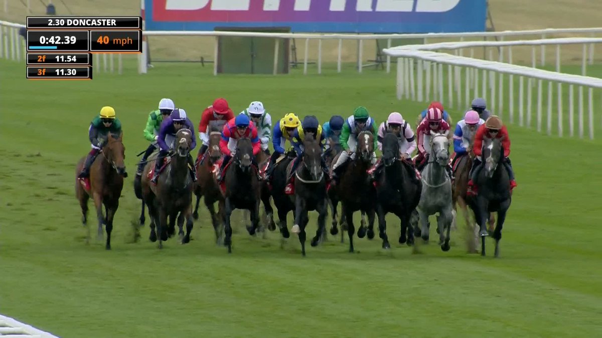 Rogue Diplomat makes it a hat-trick, winning the Betfred City Of Doncaster Handicap 💥🏆 #ITVRacing | @doncasteraces