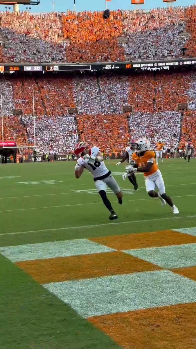This is one of the best throws I’ve ever seen given the circumstances. Top-15 matchup. 2:40 left in the 4th. Game on the line. 4th & 6. Down 8. Sold-out Neyland Stadium. Gunner Stockton. Signature moment.