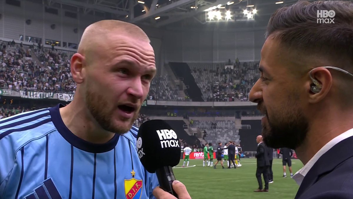 "Jag bollar in bollen med bollarna" 😅 Adam Ståhl efter Djurgårdens sena kvittering i derbyt. 📲 Se Allsvenskan på HBO Max