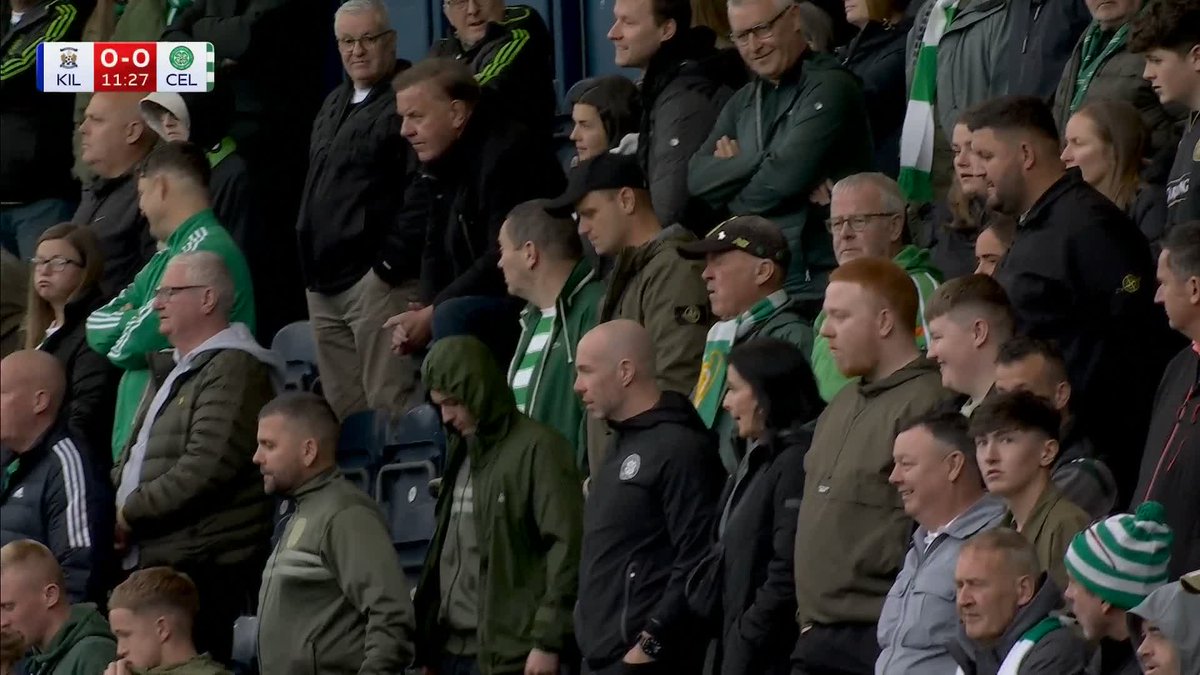 🚶Celtic fans have made their way into the stand after their 12-minute protest…