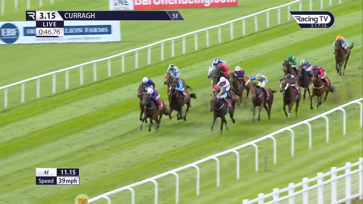 Back. In. Business! 🟣 𝐀𝐫𝐢𝐳𝐨𝐧𝐚 𝐁𝐥𝐚𝐳𝐞 atones for a Nunthorpe no-show in the Flying Five at the Curragh! 💨