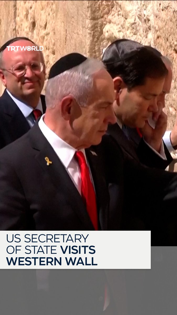 US Secretary of State Marco Rubio visited the Western Wall with Israeli Prime Minister Benjamin Netanyahu and US Ambassador Mike Huckabee on September 14 after arriving in the region to discuss Israel’s plans to occupy Gaza