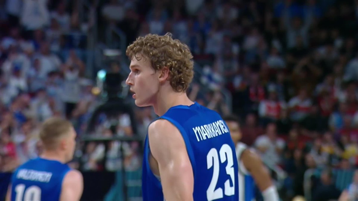 Three players down, Lauri with the fast-break three. IT AIN'T OVER. #EuroBasket | #MakeYourMark