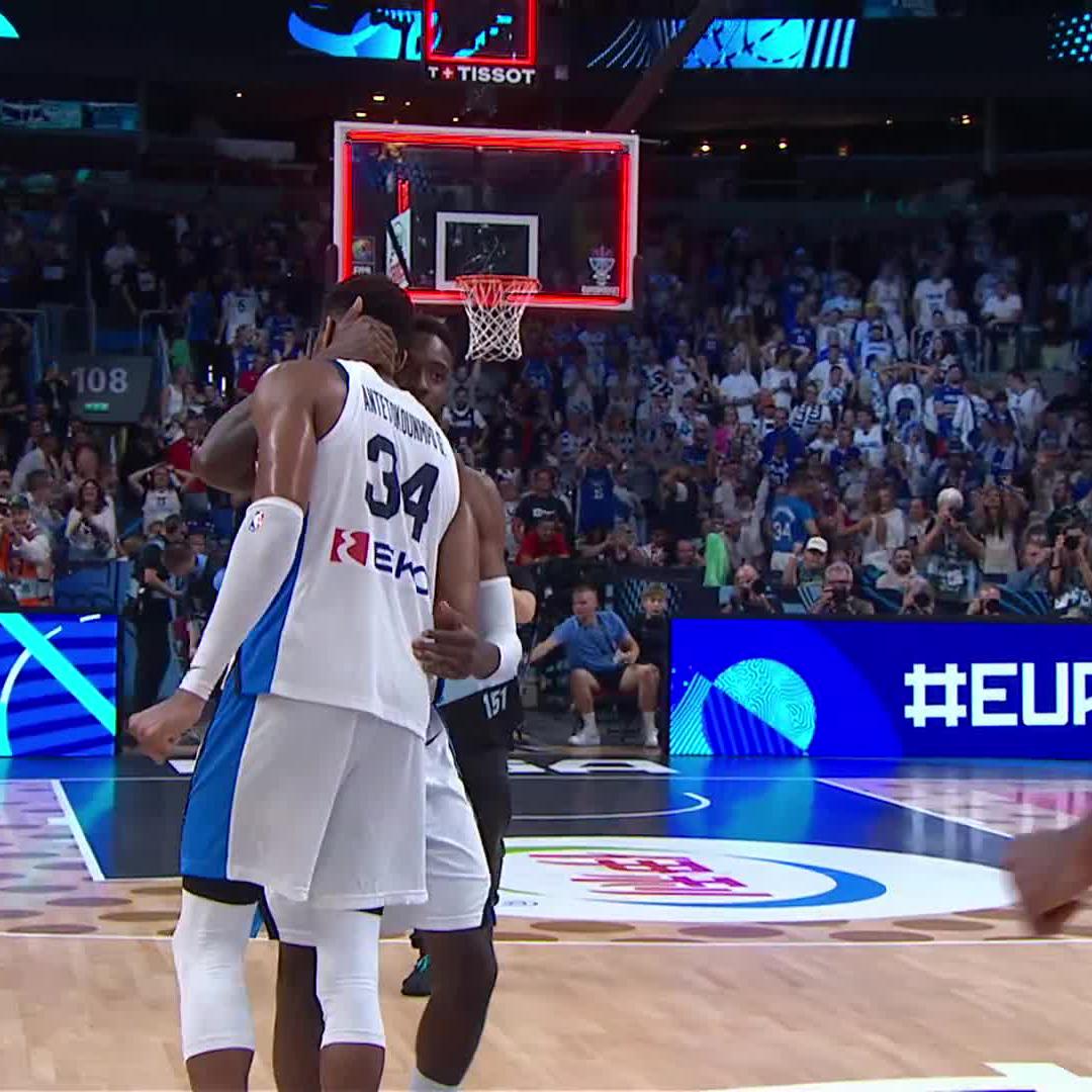 Knew this was coming. Antetokounmpos have won their first medal with Greece 🇬🇷 #EuroBasket
