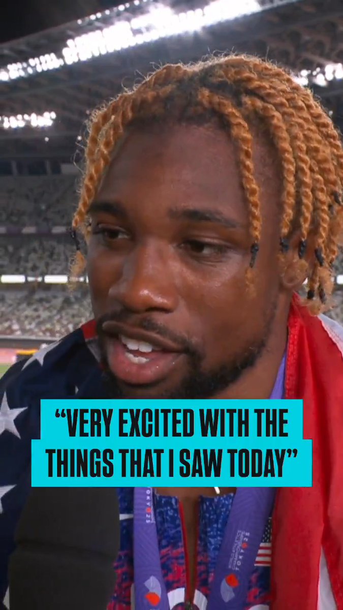 🇺🇸Noah Lyles happy with his progression after a late start to the season due to injury. #WorldAthleticsChamps