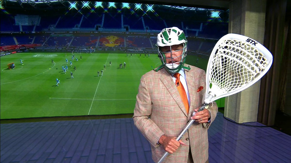 "I got my bucket on. ... This is my twig." 😭 Rex Ryan is FIRED UP for the Premier Lacrosse League Championship on ABC at 12:30 ET 🥍