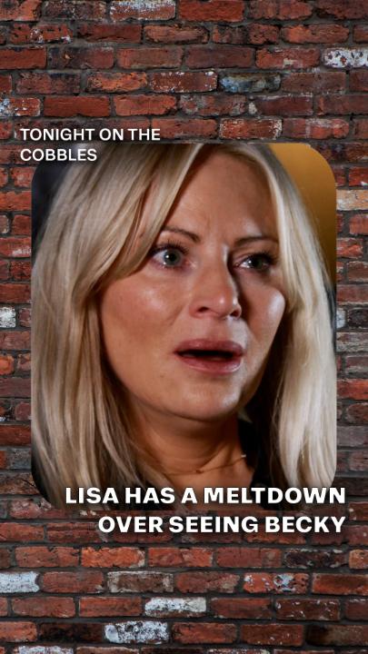 The moment Lisa's world crumbled!! 😱 Missed out on Becky's shock entrance? Catch up now on ITVX: #Corrie