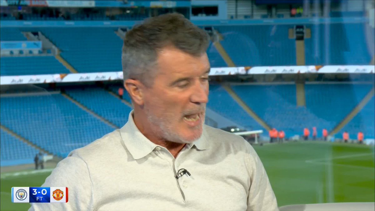 "United looked like an AVERAGE team... I bet City couldn't believe how easy it was!" Roy Keane wasn't impressed with what he saw from the Red Devils' defence today 😬
