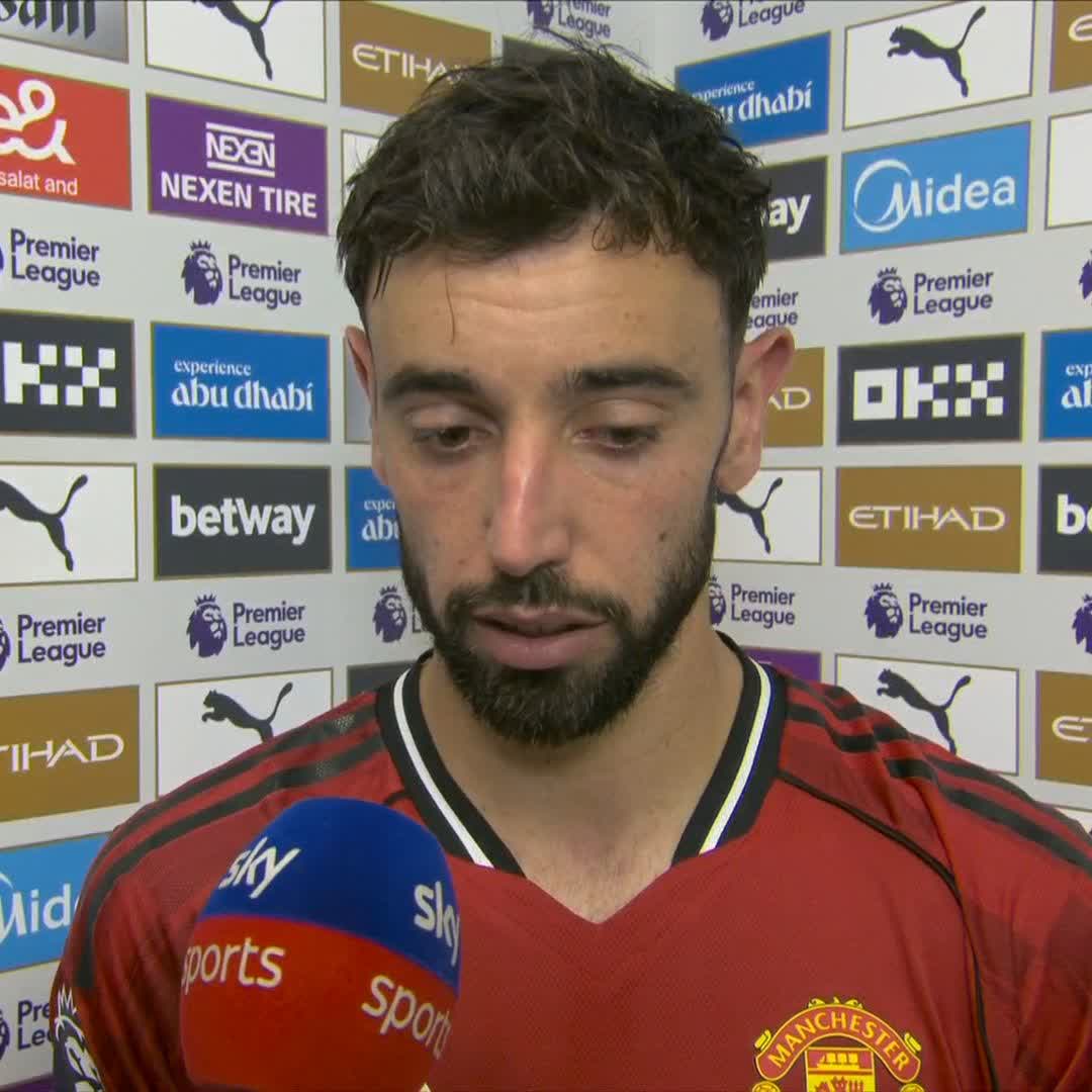 "There's two ways of looking at this game..." Bruno Fernandes insists Manchester United should look at the positives from a heavy derby defeat 🔴