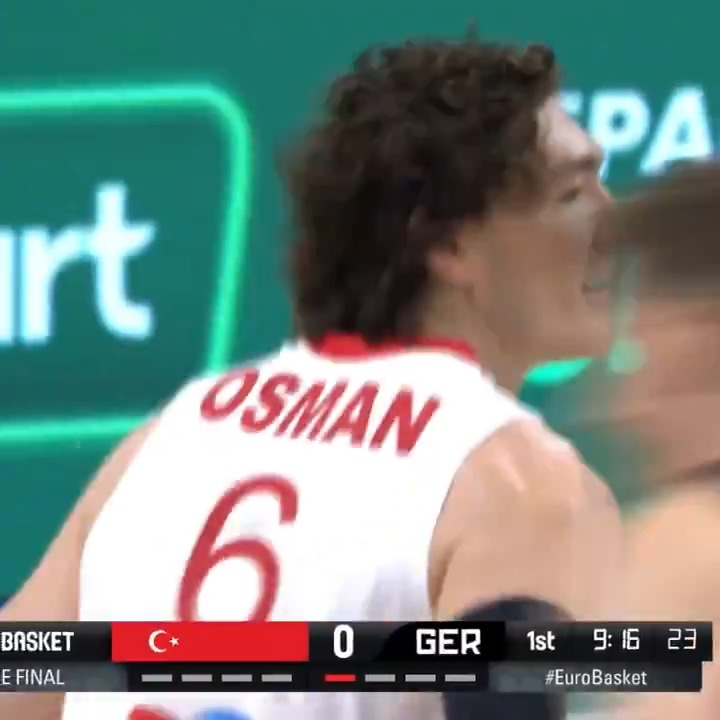 Beautiful offense by Türkiye to roll things out 🇹🇷 #EuroBasket