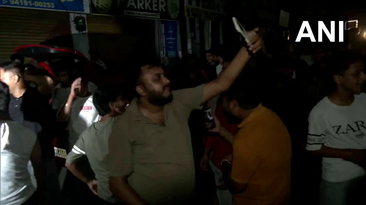 #WATCH | Asia Cup 2025 | Jammu | People celebrate as India beats Pakistan by 7 wickets