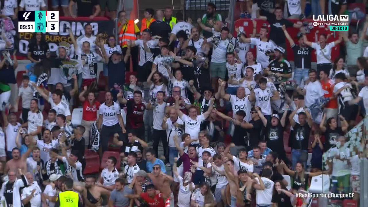 En el 89, para desatar la locura en el sector visitante de El Molinón y hacer que el Burgos Club de Fútbol vuelva a ganar.