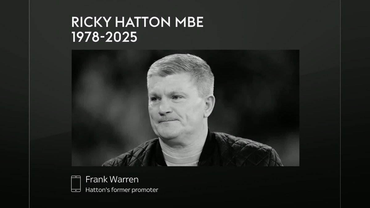 "Ricky touched everybody in the UK, I never heard a bad word said about him" Frank Warren pays tribute to Ricky Hatton and reflects on the journey of his former fighter, which saw Hatton become world champion.