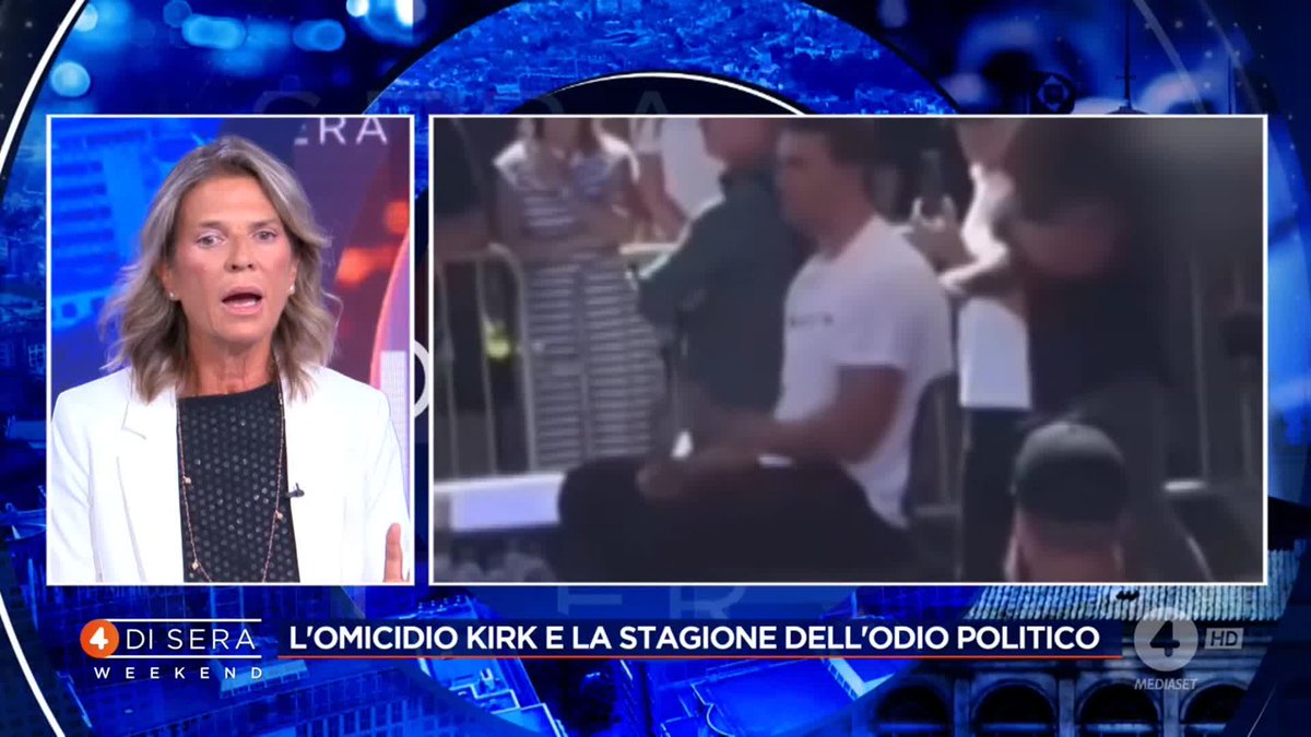 L'omicidio Kirk e la stagione dell'odio politico Claudia Fusani a #4disera Weekend: "La Meloni deve abbassare i toni"