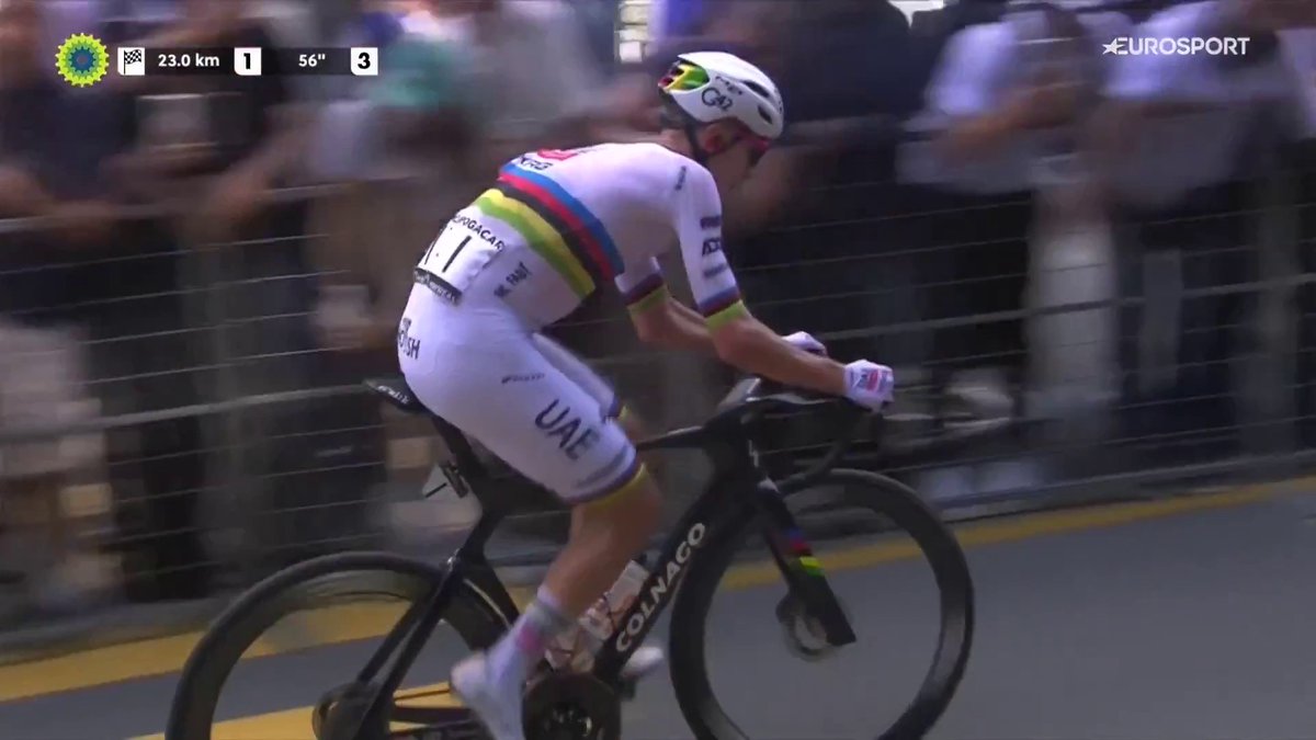 👽 LA 𝐌𝐀𝐑𝐂𝐈𝐀𝐍𝐀𝐃𝐀 DE TODOS LOS DÍAS 🚀Pogacar pone la directa y deja en el sitio a McNulty y Simmons a 25 kilómetros de la meta. #GPCQM