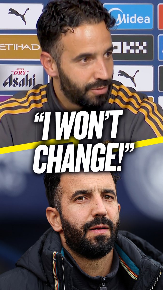❌ "I'm not going to change. I'll play my way until I want to change." #MUFC manager Ruben Amorim explains why he won't change his tactics despite another loss in the Premier League 🔴