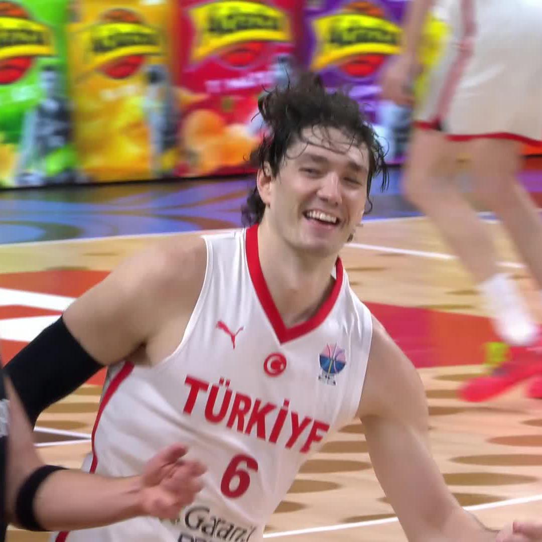 CEDI OSMAN HITS HIS 6TH TRIPLE. #EuroBasket