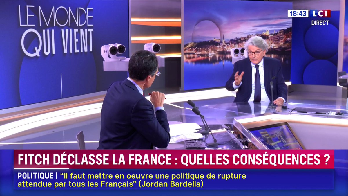🚨ALERTE INFO « Avec cette note dégradée, nous sommes en route vers 100 milliards d’intérêts par an », lance Thierry Breton. L’usure sur la dette des États est la plus grande arnaque de l’histoire, mais aucun politicien n’en parle.