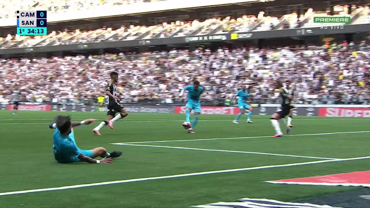 A furada de Neymar na cara do gol. 🎥 Premiere | ge